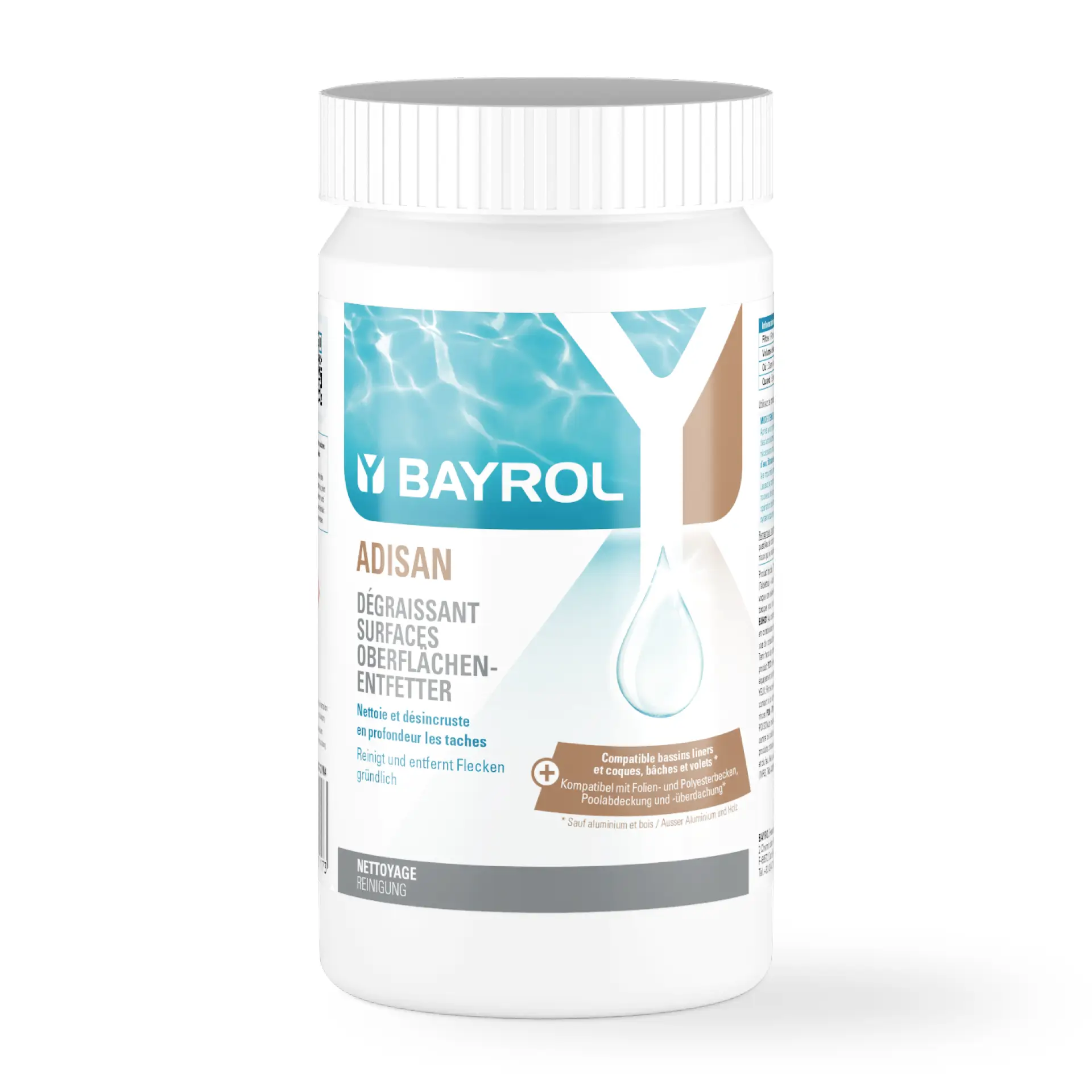 BAYROL Adisan Randreiniger / Poolreiniger - 1 kg Dose