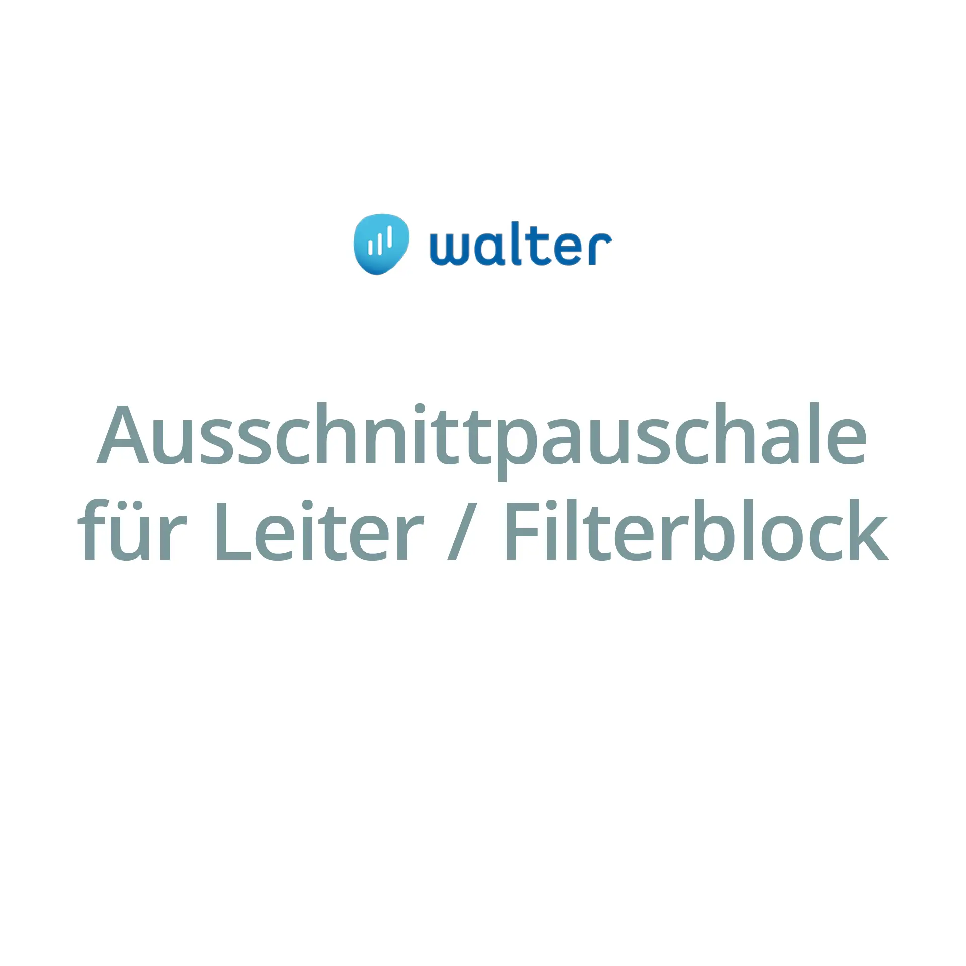 Ausschnittpauschale für Leiter oder Filterblock für Walter Pool Stangenabdeckungen