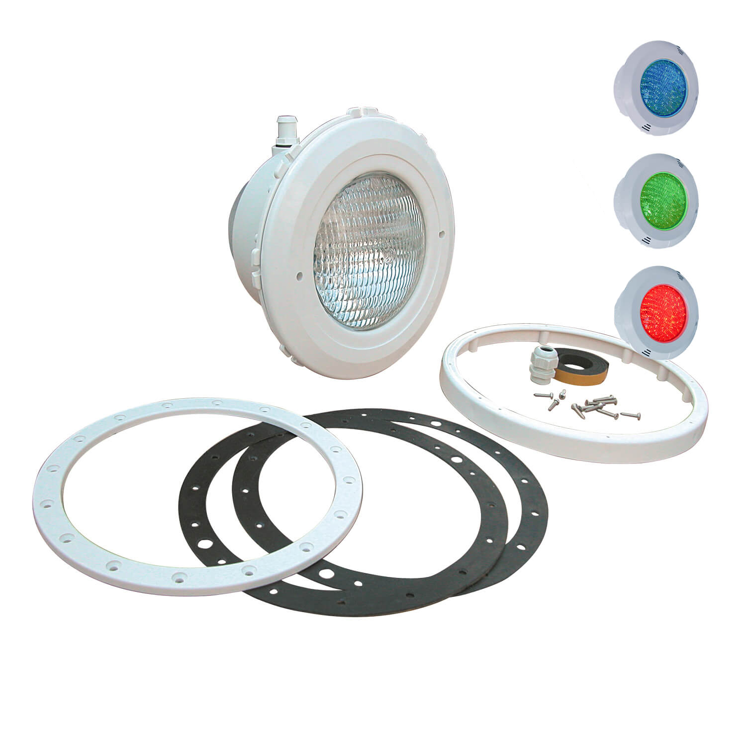 OKU LED Unterwasserscheinwerfer für Folienbecken 30 Watt Lichtfarbe RGB