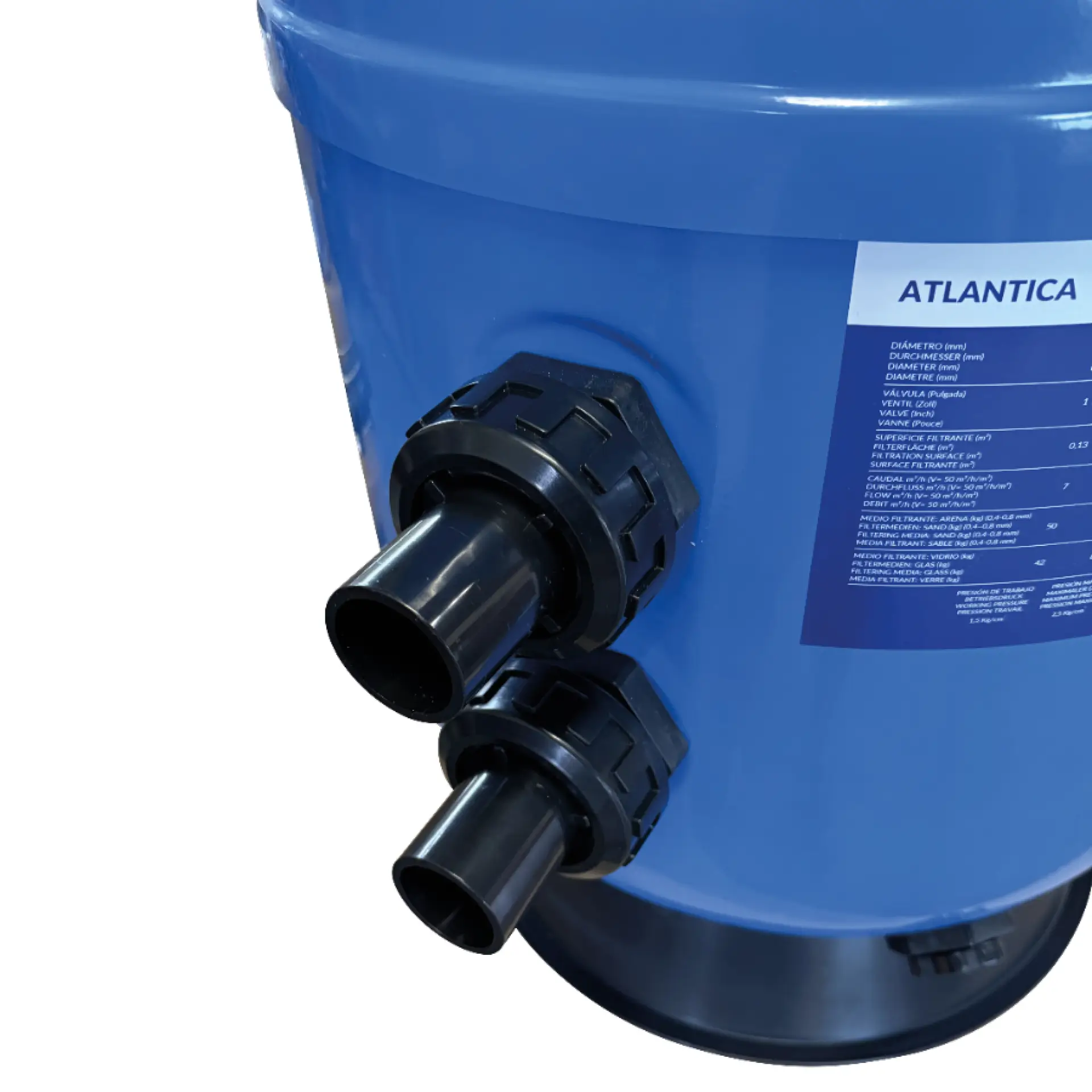 Anschlussgarnitur für BESGO-Ventile eines OKU Atlantica Filterbehälter Anschlussgarnitur für BESGO-Ventile eines OKU Atlantica Filterbehälter