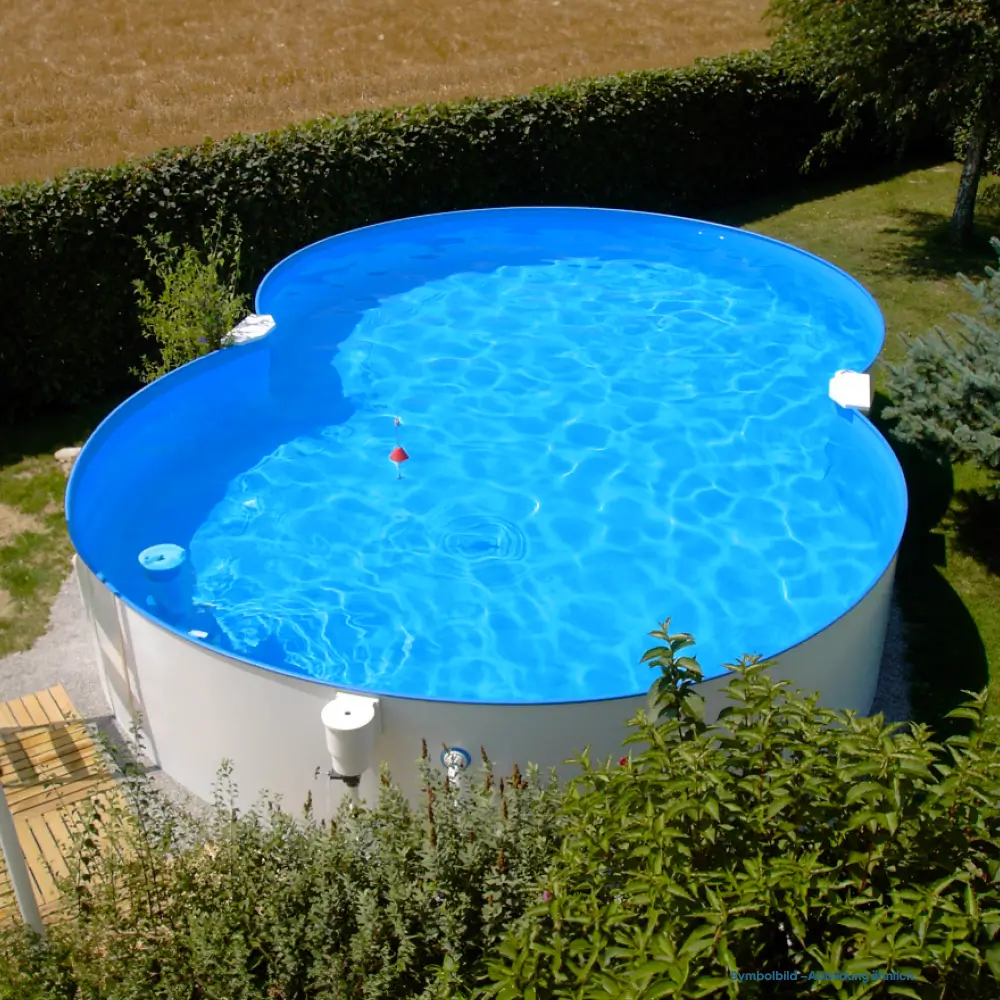 Achtform Pool Stahlwandbecken Elba | Poolfolie 0,80 mm