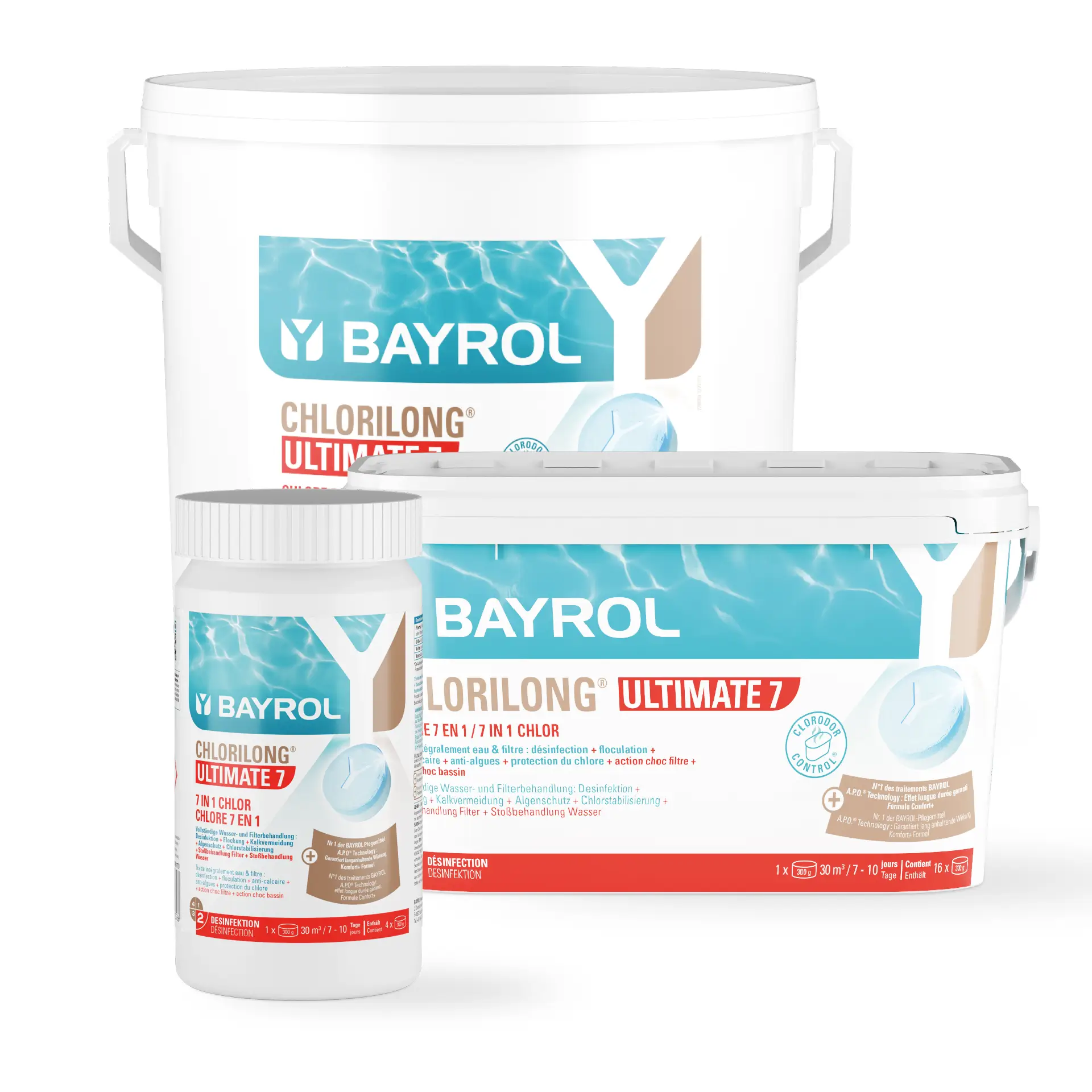 BAYROL Chlorilong® ULTIMATE7 – umfassende 7-in-1-Poolpflege