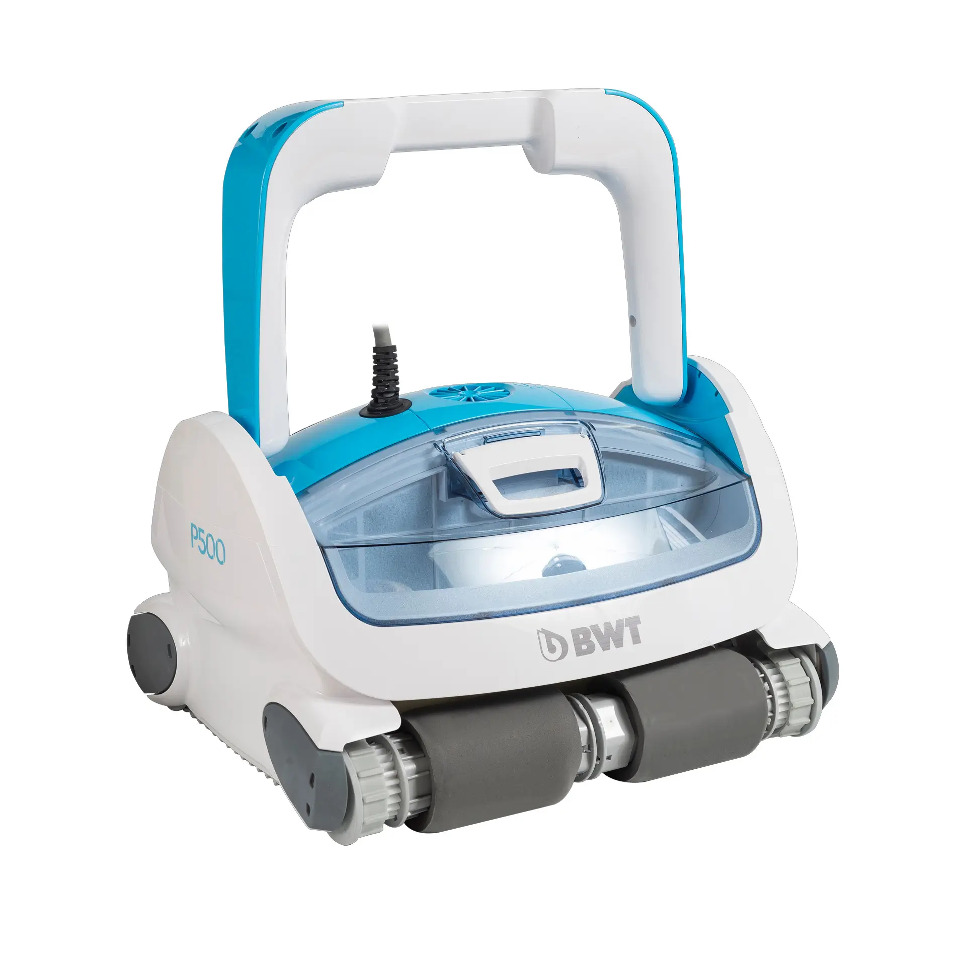 BWT Poolroboter P500 LED für Reinigung von Boden, Wände und Wasserlinie inkl. Caddy