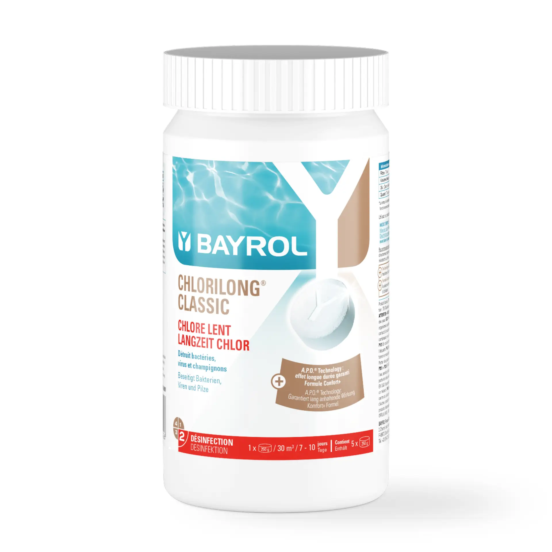 BAYROL Chlorilong CLASSIC Chlortabletten - 1,25 kg Dose