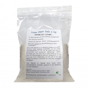 Totes Meer Salz (Graunulat 1,0 - 2,5 mm) - 1 kg