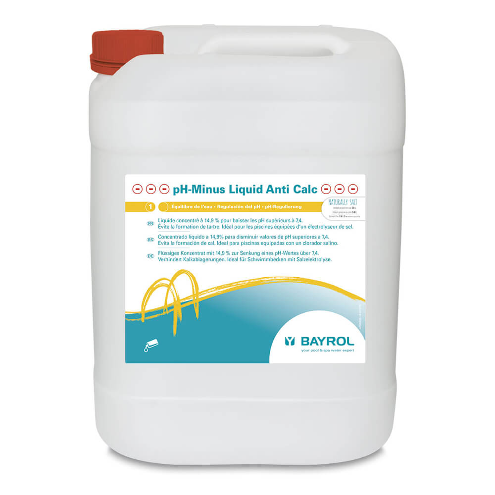 BAYROL pH-Minus Liquid Anti Calc für Salzwasserbecken - 20 l