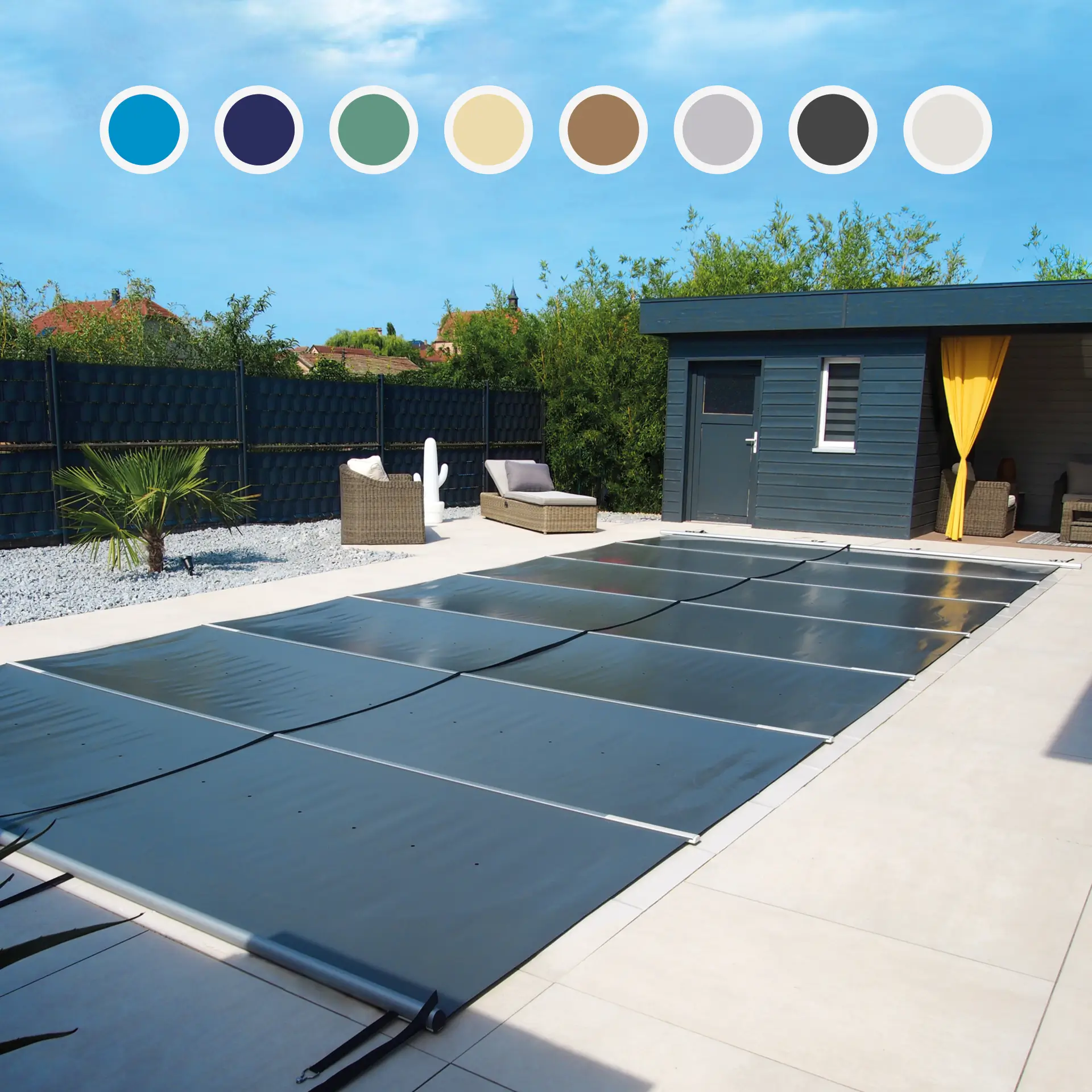 Walter Pool WaluCover STARLIGHT Sicherheitsabdeckung Rollschutz Stangenabdeckung - 650 g/m² - ab 89.- € pro m²